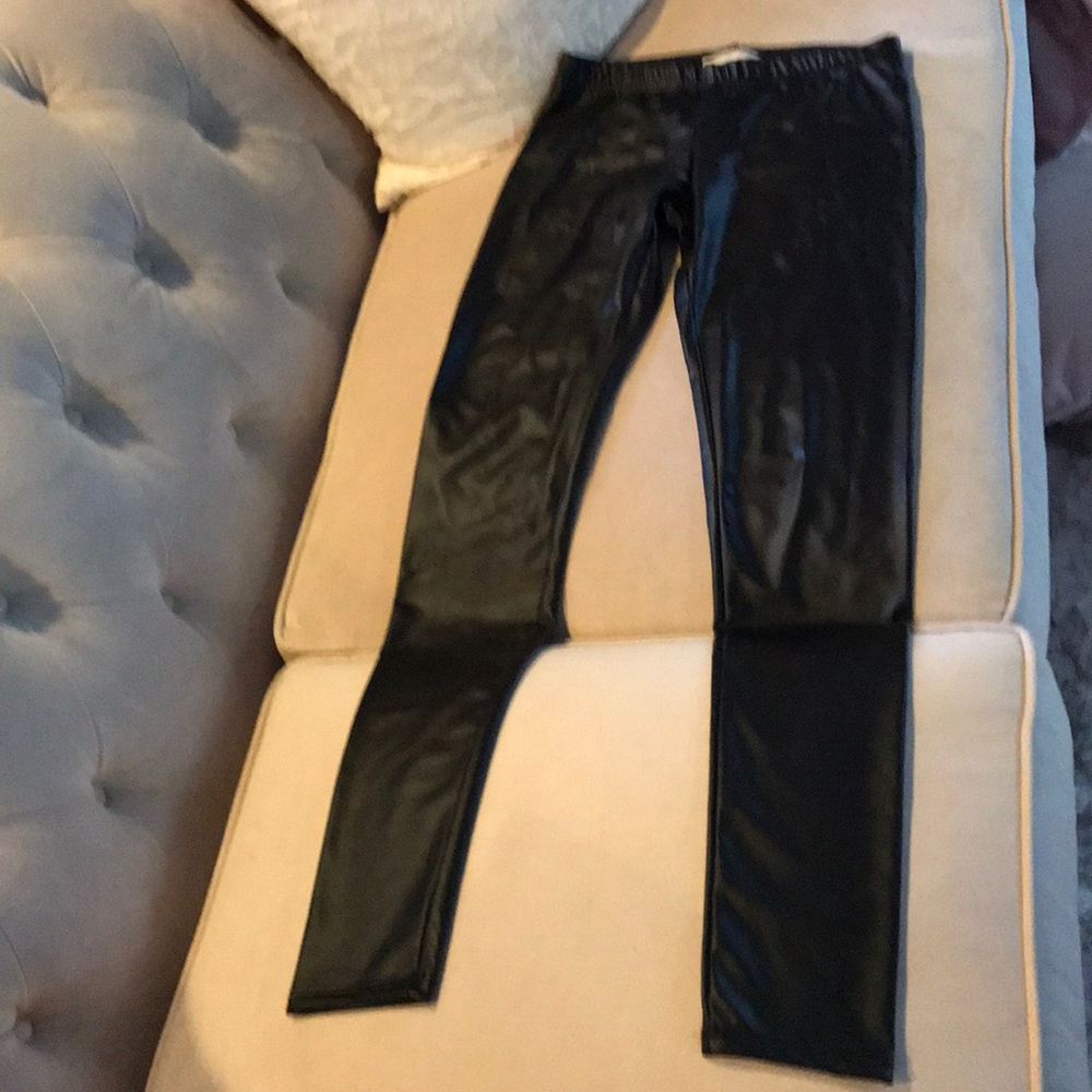 Lime lush faux leather leggings